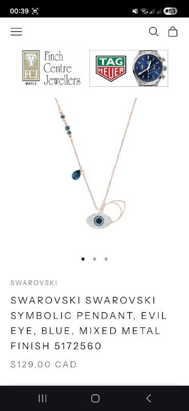 Оригинальное ожерелье Swarovski 4