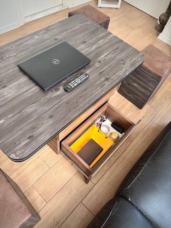 Стол трансформер с 4 стульями 3