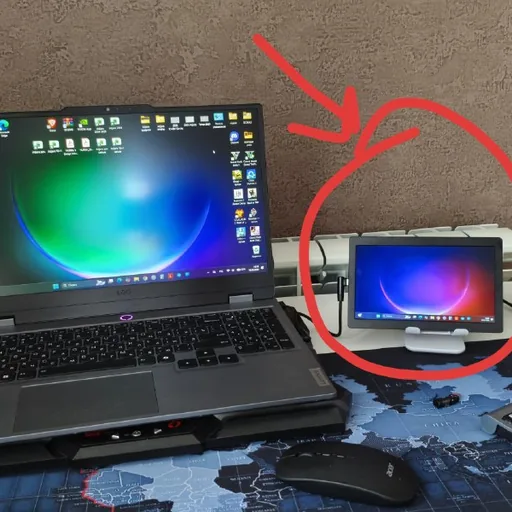 Мини дополнительный монитор USB-C