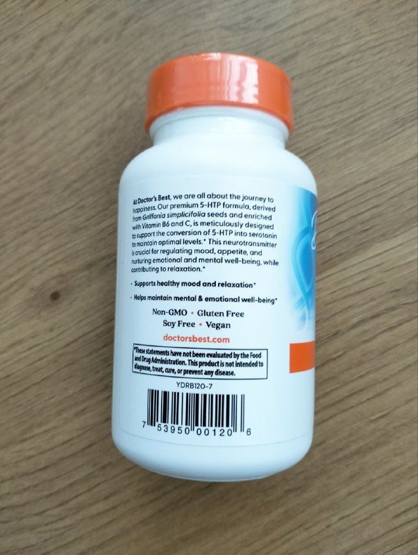 5-HTP Doctor's Best 120 капсул по 100 мг 3