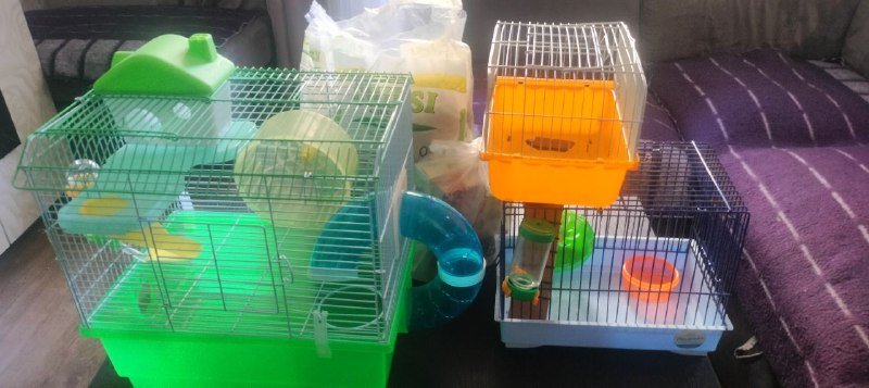 Клетки для хомяков, корм, наполнитель 2