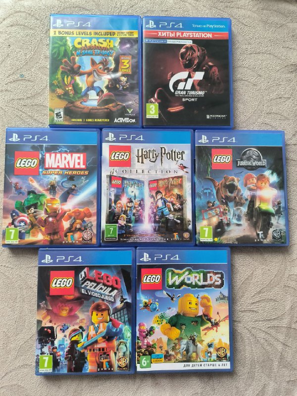 Игры PS4 LEGO Marvel Harry Potter Jurassic World и др.