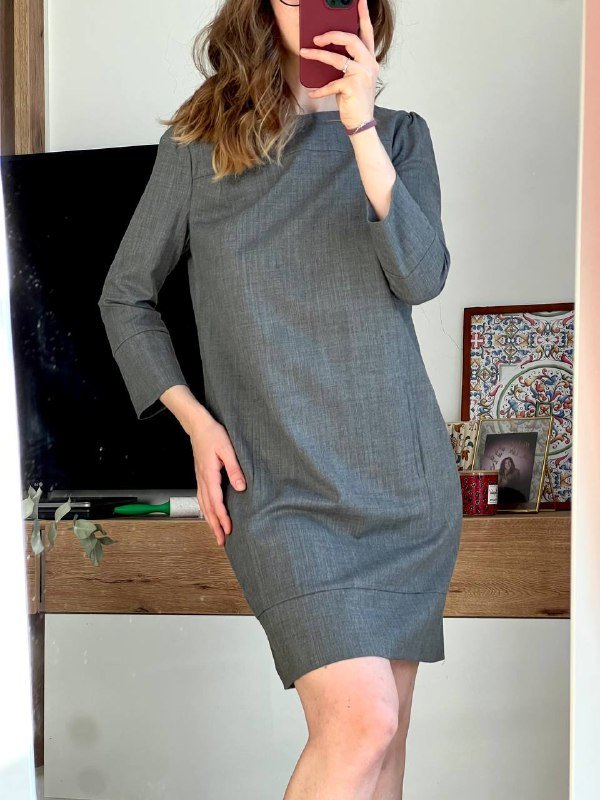 Деловое платье из верджинской шерсти Patrizia Pepe 42 XS-S