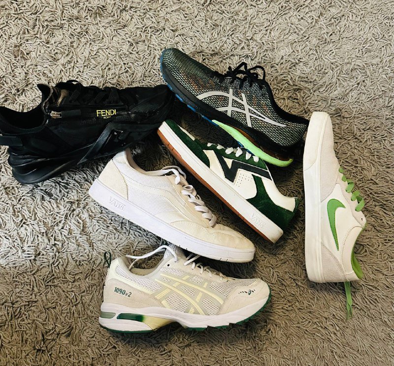 Кроссовки Fendi, Asics, Nike Sb, Vans Comfy