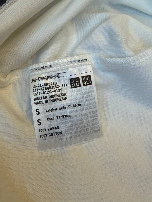 Белая футболка Uniqlo размер S 4