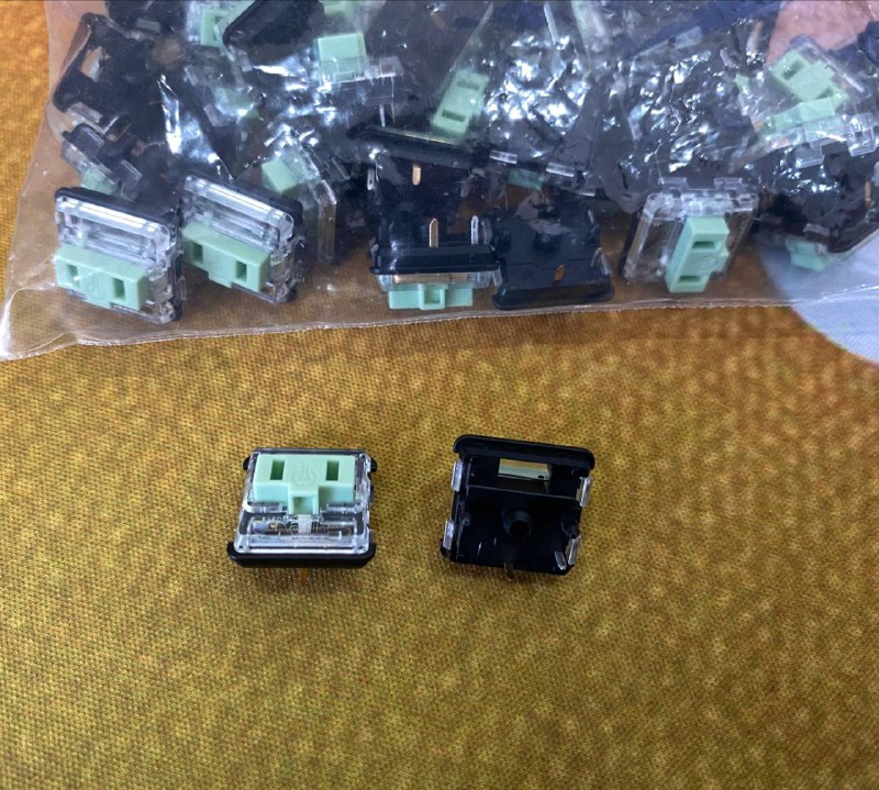 Kailh Choc Brown switches, 50 pcs, Kailh Choc Jade switches, 40 pcs 2