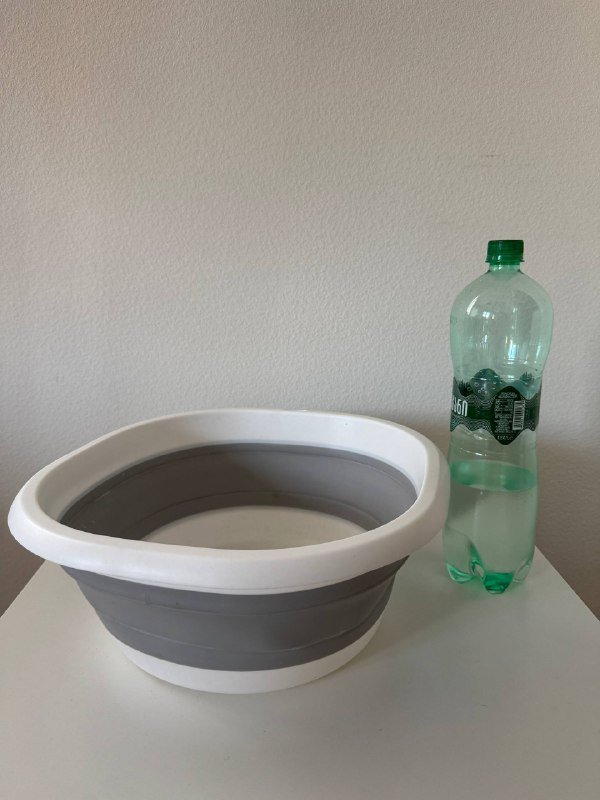 складной таз, мусорное ведро