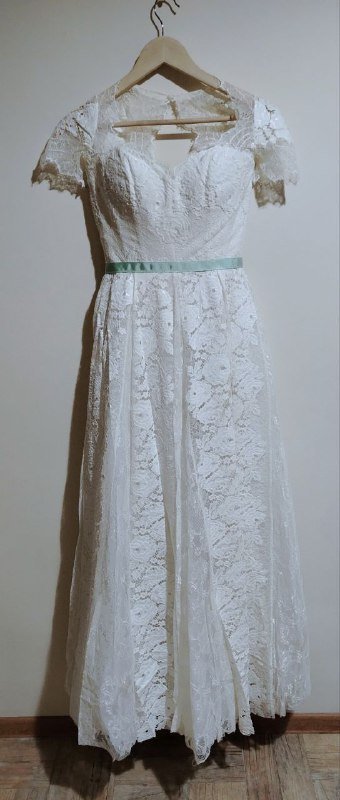 Свадебное платье ажурное размер 42 3
