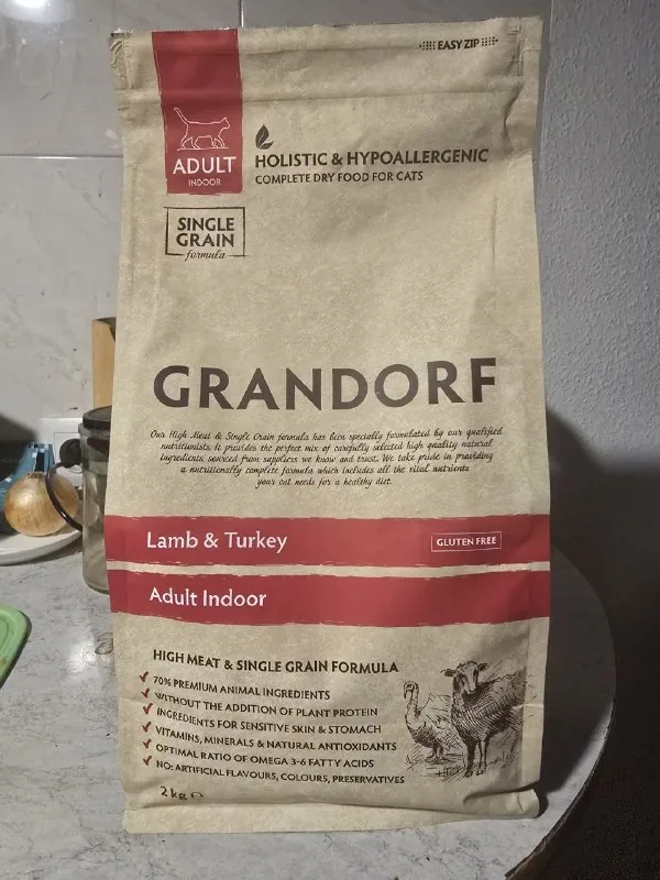 Бесплатно корм Grandorf Adult Indoor для кошек 1