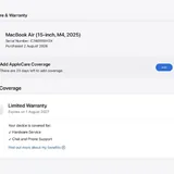 Apple MacBook Air 15 inch M4 24GB RAM 512GB SSD 6