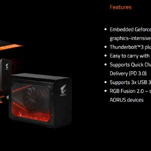 Внешняя видеокарта AORUS GTX 1070 Gaming Box