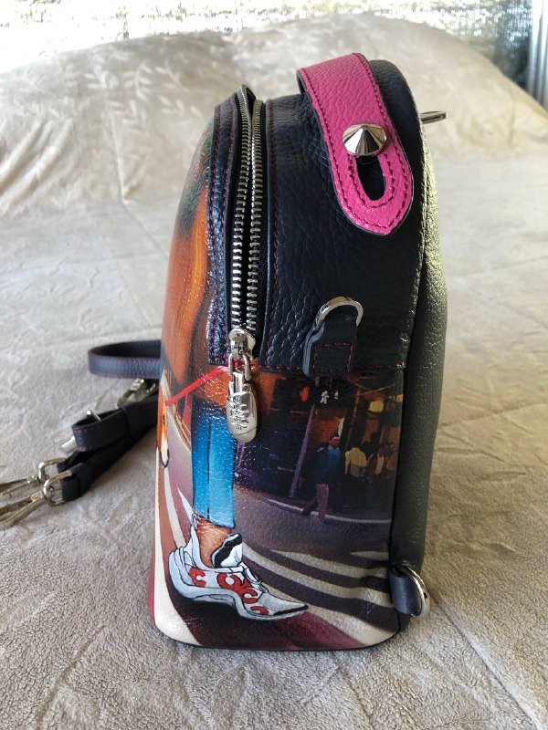 Сумочка-рюкзачок из натуральной кожи Guranny 2