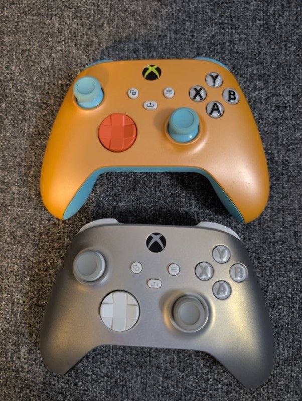 Джойстики Xbox оранжевый и серый