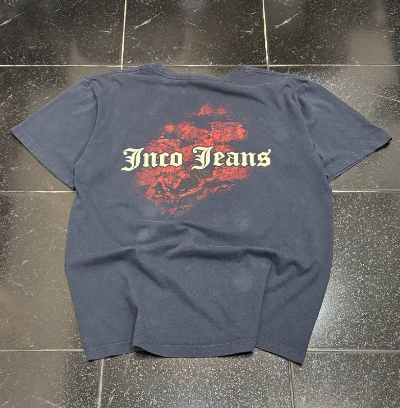 Редкая y2k футболка Jnco "Flaming Skull" 6