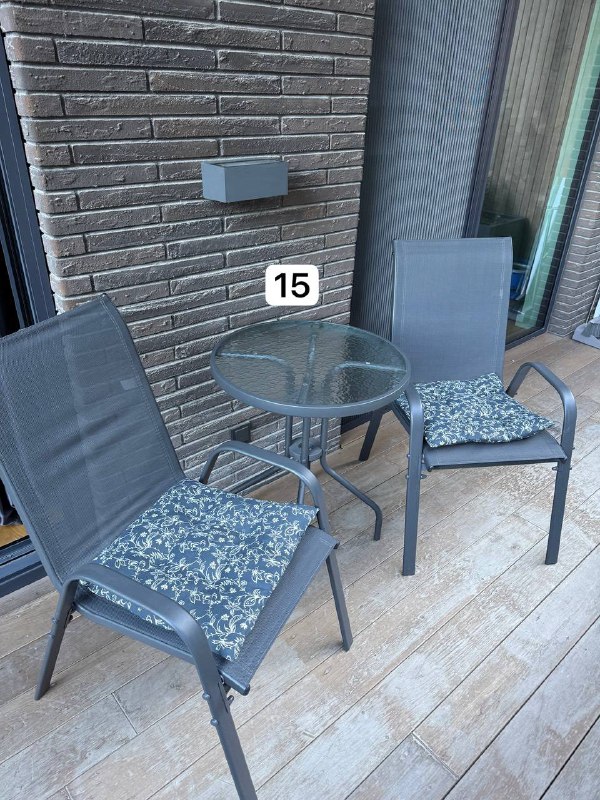 Мебель уличная на веранду - стол и два стула 5