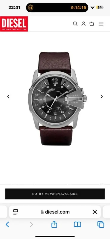 Мужские часы Diesel DZ1206 1