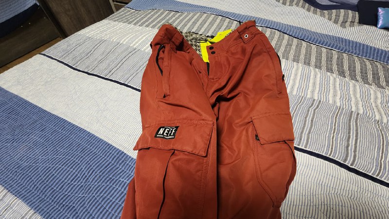 Neff Ski Pants Size XL Orange 3