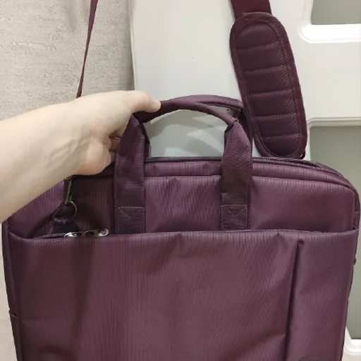 Laptop bag, dishware set, picture frame, yoga mat