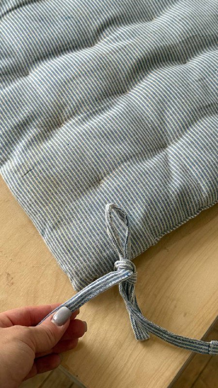 Подушки на стул с завязочками 6 штук 2