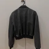 Кожаный бомбер Zara 4