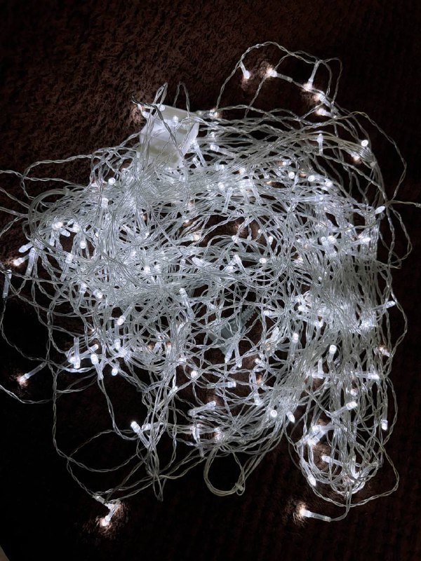 Новогодняя ёлка 90 см, гирлянда-штора, гирлянда на батарейках 2