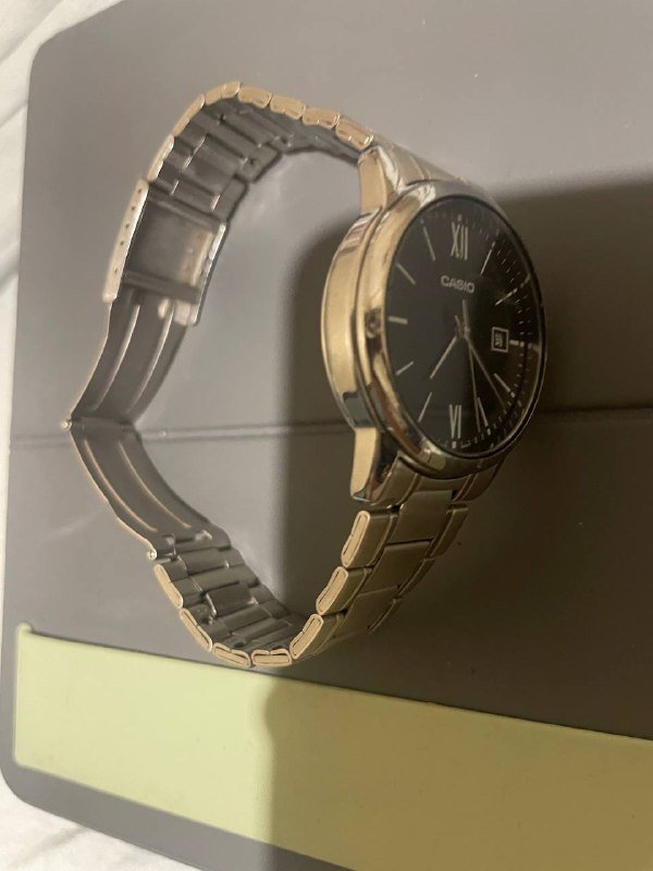 Casio часы с классическим дизайном, стальной корпус и браслет