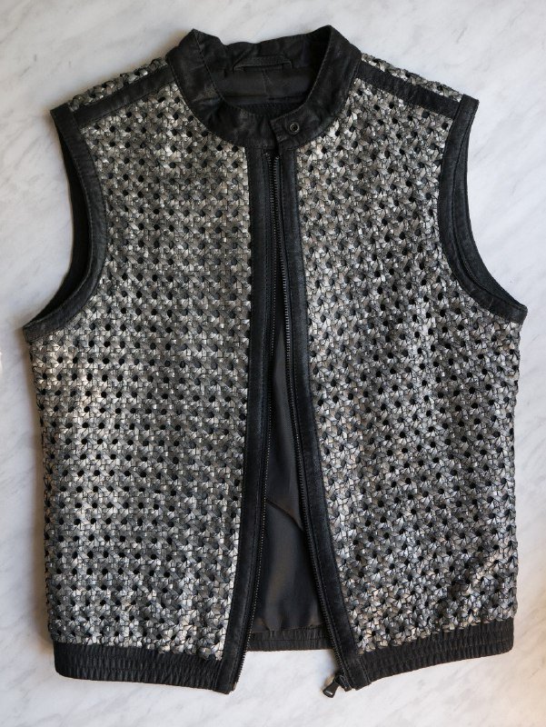 Жилет из натуральной кожи Calvin Klein женский S M 2