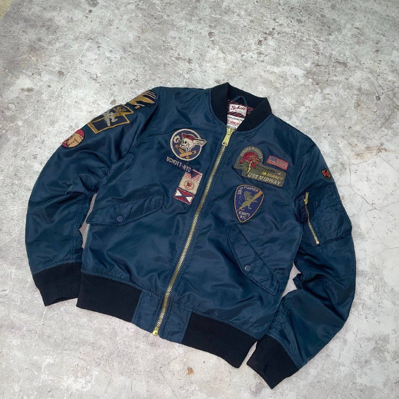 Rare Schott Bomber Jacket Size M 2
