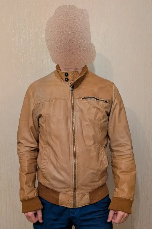 Zara leather jacket 1
