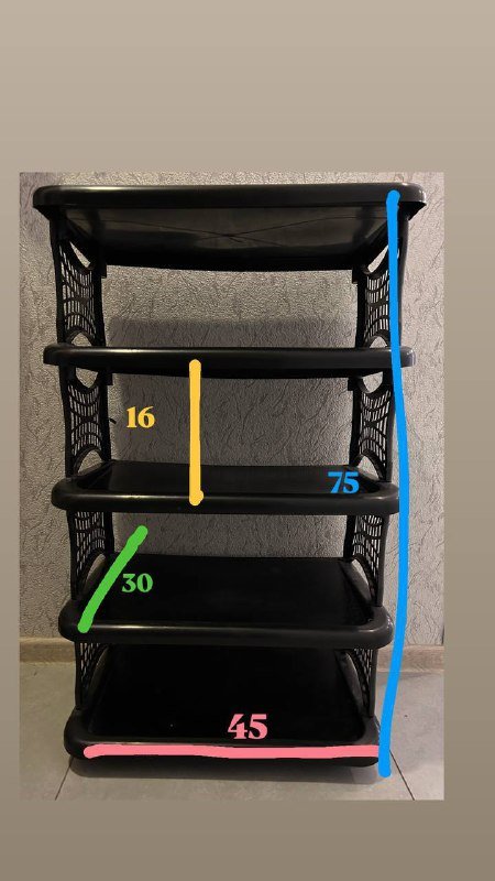 Подставка для обуви, белый стеллаж