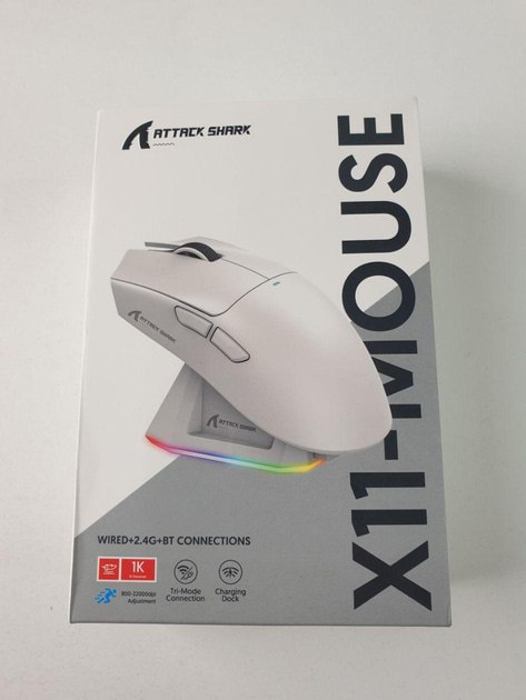 Игровая мышь Attack Shark X11 беспроводная, с RGB и зарядной базой 2
