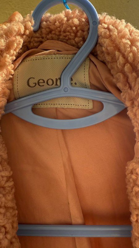 Пальто женское искусственный мех коричневое 3