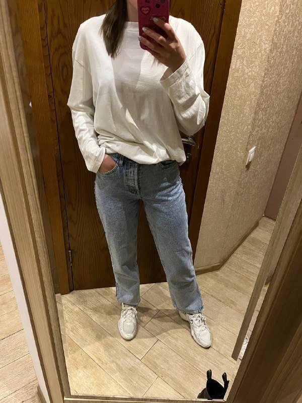 Джинсы женские H&M с разрезом, размер 36 2