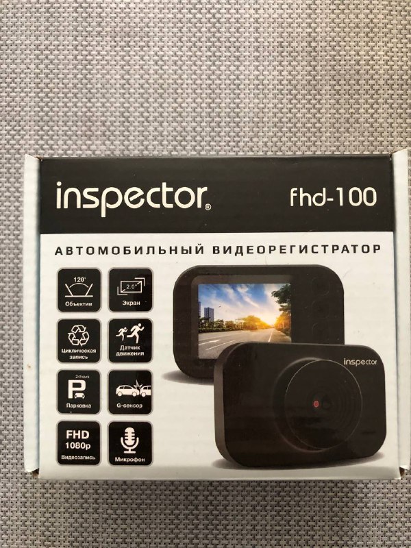 Видеорегистратор inspector fhd-100 с картой памяти 32 GB