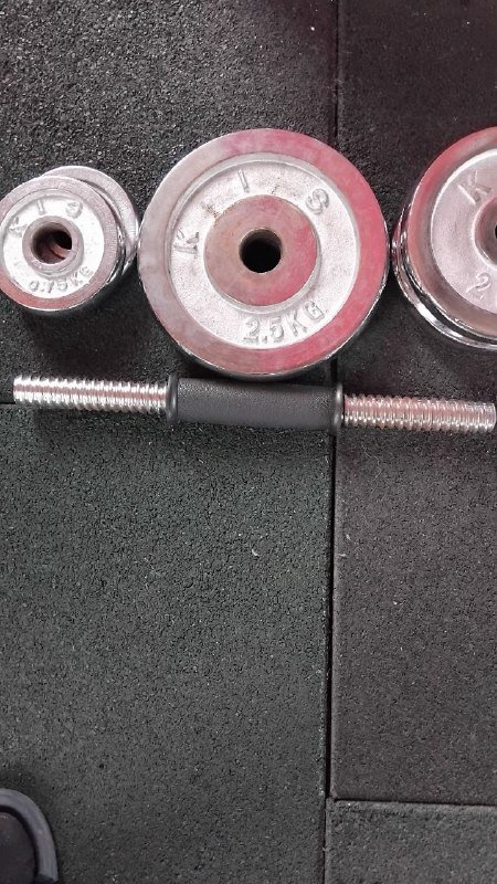 Гантели и блины металлические для тренировок