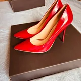Guess туфли на каблуке, красные 3