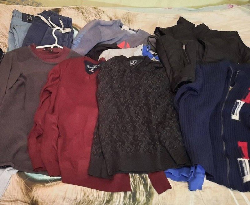 Мужская одежда L/XL осень-зима, пальто, свитеры