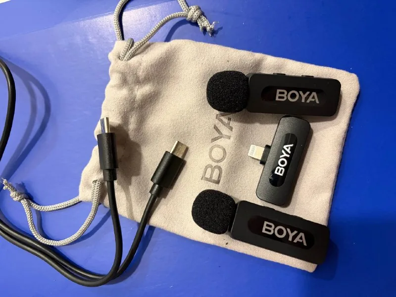 Boya lavalier microphones