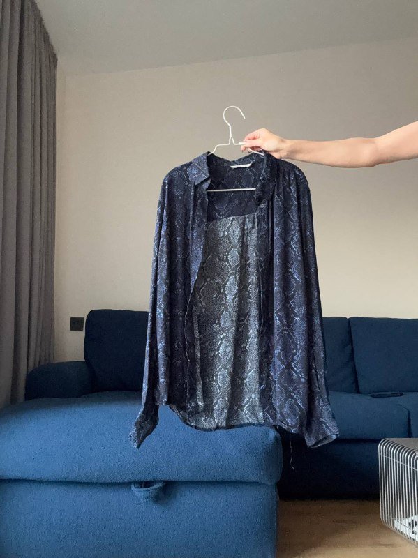 Блузка со змеиным принтом размер S 2