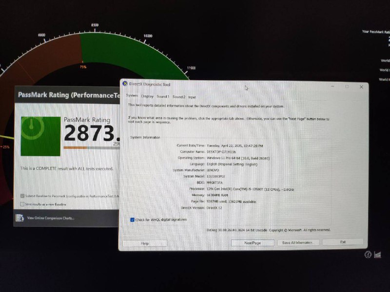 Мини компьютер Lenovo с процессором Intel i5 5