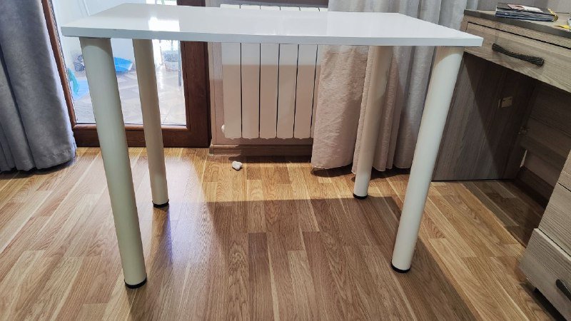 Стол разборный офисный белый 90x52 см 2 штуки