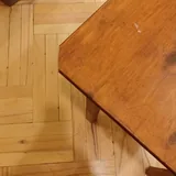 Стеклянный столик, стол из фанеры, вешалки, стеллаж 4