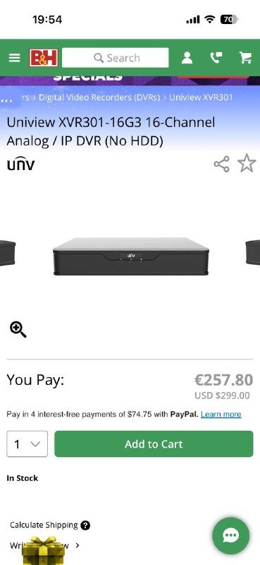 Сетевой видеорегистратор UNV NVR301-04LP 5