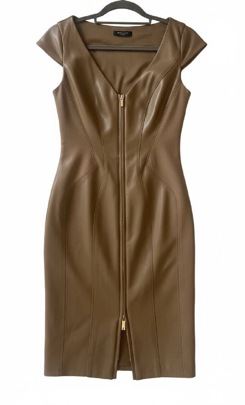 Облегающее кожаное платье Marciano by Guess, размер S 2