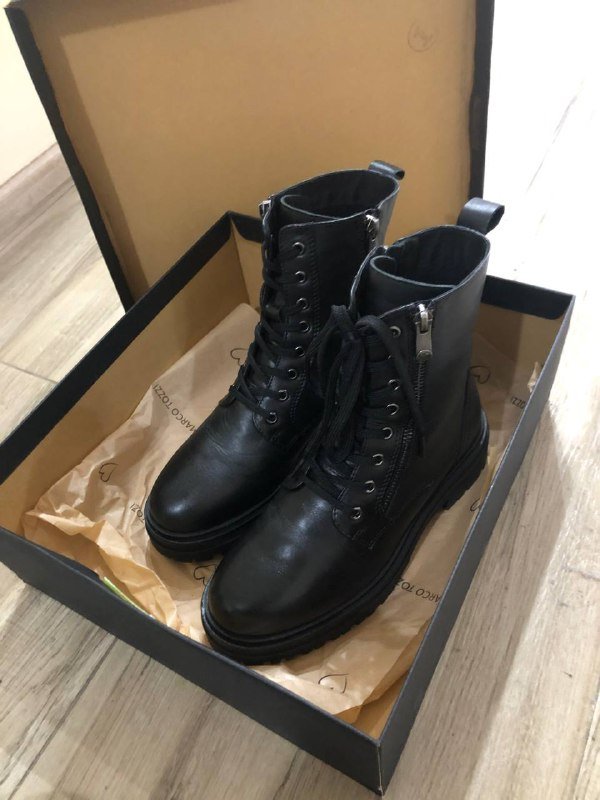 Ботинки Marco Tozzi черные женские размер 37 2