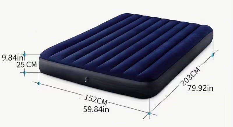 Надувной матрас Intex двуспальный с насосом