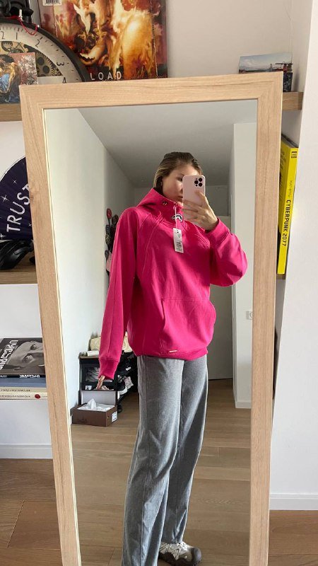 Толстовка женская розовая 5