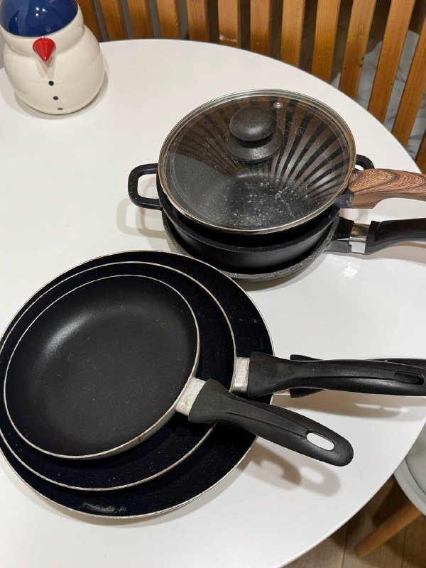 набор кастрюль, набор сковородок