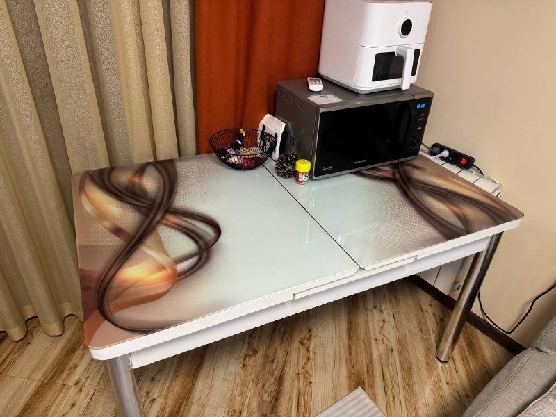 Стол раздвижной стекло 130x80+37 см