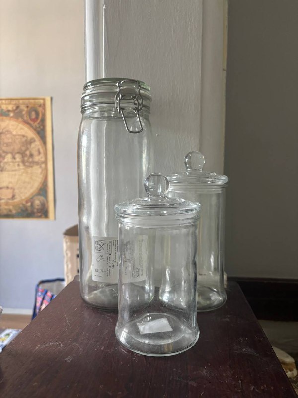 Герметичные банки для хранения большая, маленькая